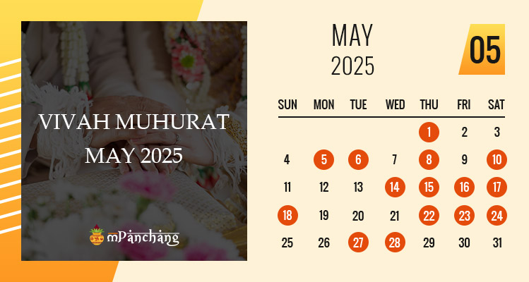 Vivah Muhurat in May 2025