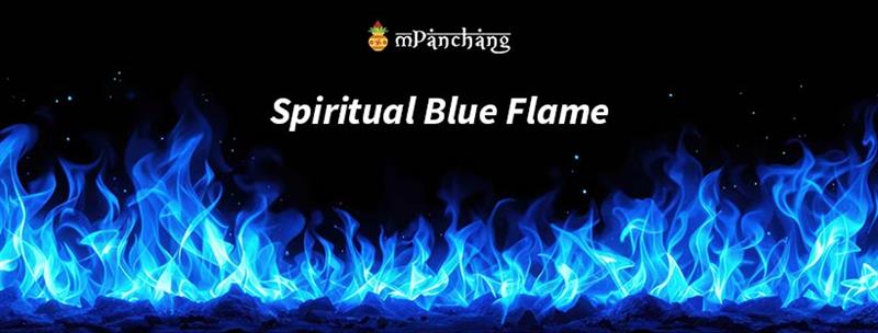 spiritual blue flame